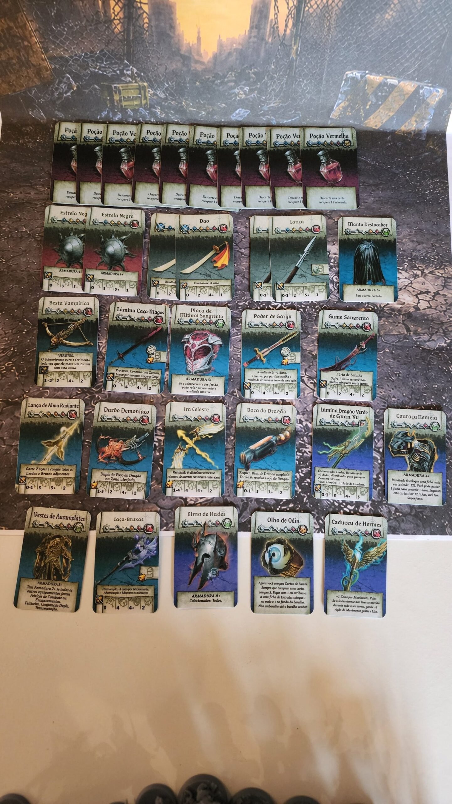 Kit Cartas Zombicide Fantasia